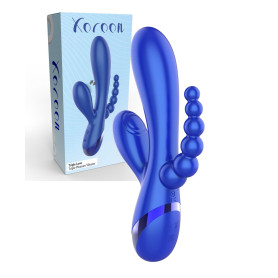 Vibratore Tripla Stimolazione Clitoride Anale Vaginale