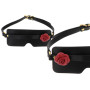 Mascera fetish in pelle regolabile costrittivo bdsm bondage mask