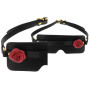 Mascera fetish in pelle regolabile costrittivo bdsm bondage mask