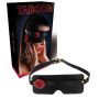Mascera fetish in pelle regolabile costrittivo bdsm bondage mask