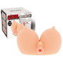 Masturbatore realistico penetrabile maschile Busty Bimbo massaggiatore pene