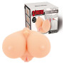 Masturbatore realistico penetrabile maschile Busty Bimbo massaggiatore pene