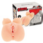 Masturbatore maschile busto realistico con ano e vagina penetrabili seno morbido sextoys per uomo