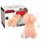 Masturbatore maschile busto realistico con ano e vagina penetrabili seno morbido sextoys per uomo