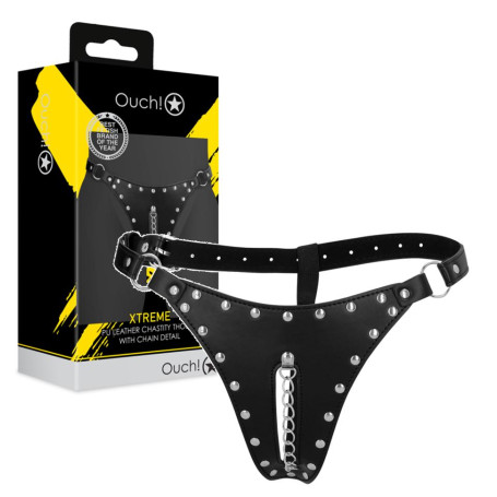 Perizoma di castità BDSM erotico stimolatore vaginale con catena fetish