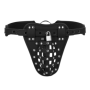 Cintura di castità uomo con luchetto costrittivo BDSM accessorio bondage