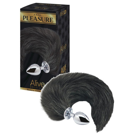 Plug anale in metallo con coda Fox Tail small size dilatatore anale