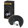 Plug anale in metallo con coda Fox Tail small size dilatatore anale
