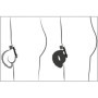 Cintura di castità bondage per pene costrittivo in silicone gabbia con luchetto fetish