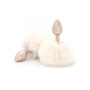 Plug anale in metallo con coda dilatatore anale bunny tail