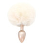 Plug anale in metallo con coda dilatatore anale bunny tail