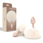 Plug anale in metallo con coda dilatatore anale bunny tail