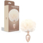 Plug anale in metallo con coda dilatatore anale bunny tail