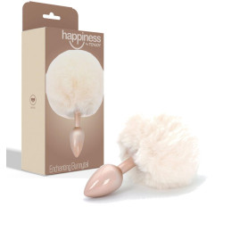 Plug anale in metallo con coda dilatatore anale bunny tail