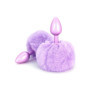 Plug anale in metallo liscio con coda Bunnytail sextoys stimolatore anale