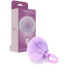 Plug anale in metallo liscio con coda Bunnytail sextoys stimolatore anale