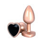 Plug Anale Dilatatore design Con Cuore Oro