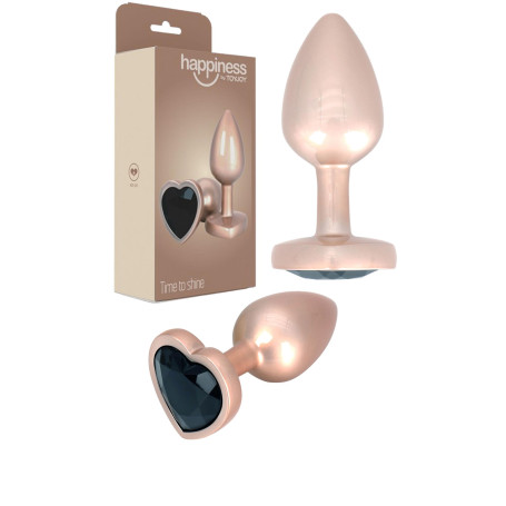 Plug Anale Dilatatore design Con Cuore Oro