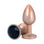 Tappo Anale Dilatatore Plug Con Gemma Oro