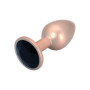 Tappo Anale Dilatatore Plug Con Gemma Oro
