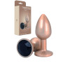 Tappo Anale Dilatatore Plug Con Gemma Oro