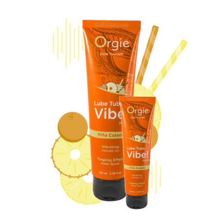 Lubrificante intimo commestibile gel sessuale effetto formicolio gusto Pina Colada gel stimolante