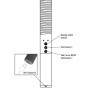 Elettro shock bastone stimolatore elettrico ricaricabile accessorio bondage