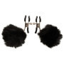Pinze per capezzoli con pompon costrittivo bondage nipple clamps