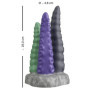 Dildo creature triplo tentacolo realistico in silicone multicolor stimolatore anale vaginale