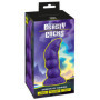 Dildo monster demone in silicone con ventosa con rilievi stimolatore vaginale anale