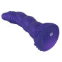 Dildo monster demone in silicone con ventosa con rilievi stimolatore vaginale anale