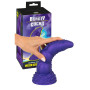 Dildo monster demone in silicone con ventosa con rilievi stimolatore vaginale anale
