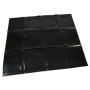 Federa cuscino laccata nera lucida impermeabile 80 x 80