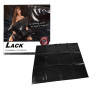 Federa cuscino laccata nera lucida impermeabile 80 x 80