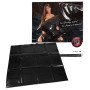 Federa cuscino laccata nera lucida impermeabile 80 x 80