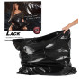 Federa cuscino laccata nera lucida impermeabile 80 x 80