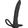 Fallo anale indossabile doppia penetrazione dildo strap on in silicone