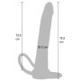 Fallo anale indossabile doppia penetrazione dildo strap on in silicone
