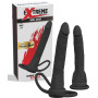 Fallo anale indossabile doppia penetrazione dildo strap on in silicone