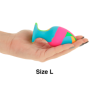 Set plug anali 3 pz multicolore dilatatore anale multicolore