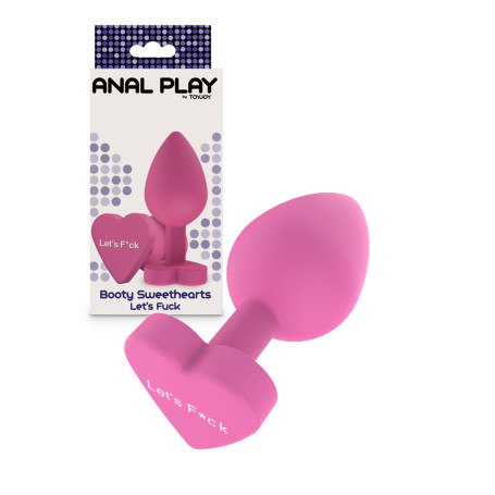 Plug anale Let's Fuck buttplug in silicone sextoys per lei