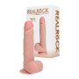 Dildo realistico fallo con testicoli vibrante ricaricabile con ventosa stimolatore vaginale sextoys per lei