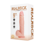 Dildo vibrante realistico con ventosa fallo con testicoli stimolatore vaginale ricaricabile