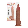 Vibratore realistico dildo vibrante con testicoli ricaricabile stimolatore vaginale