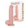 Dildo vibrante realistico con ventosa fallo con testicoli stimolatore vaginale ricaricabile