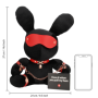 Peluche rabbit bondage Velvet Black peluche bdsm regalo erotico divertente