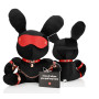 Peluche rabbit bondage Velvet Black peluche bdsm regalo erotico divertente