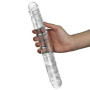 Dildo doppio stimolatore anale vaginale fallo morbido realistico doppia penetrazione