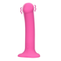 Vibratore vaginale in silicone con ventosa fallo vibrante ricaricabile
