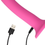 Vibratore vaginale in silicone con ventosa fallo vibrante ricaricabile